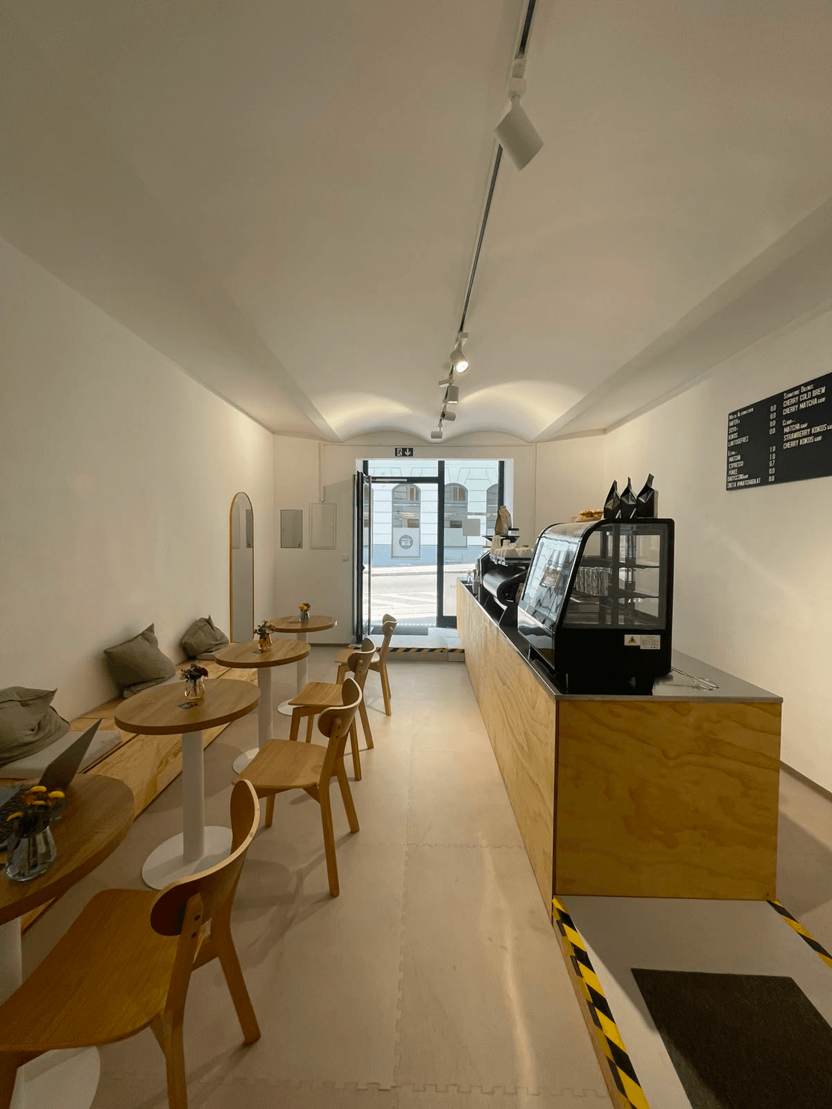 MatchaBa Café interior with counter and seating